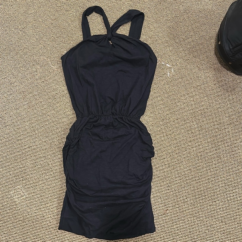 Sundry halter top loose fit with rushed skirt bottom - summer dress